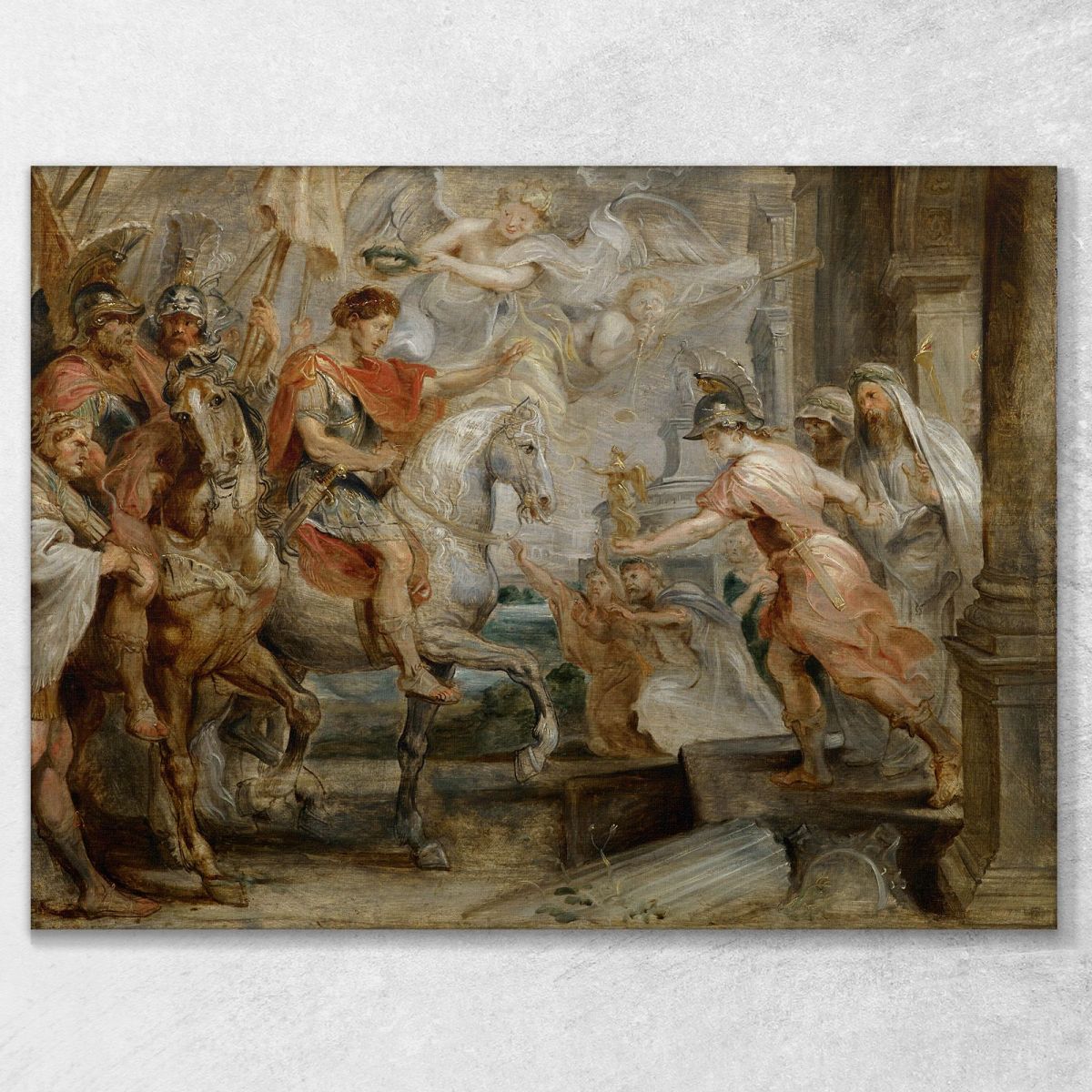 Triumphant Entry Of Constantine Into Rome Peter Paul Rubens ppr307 canvas print 