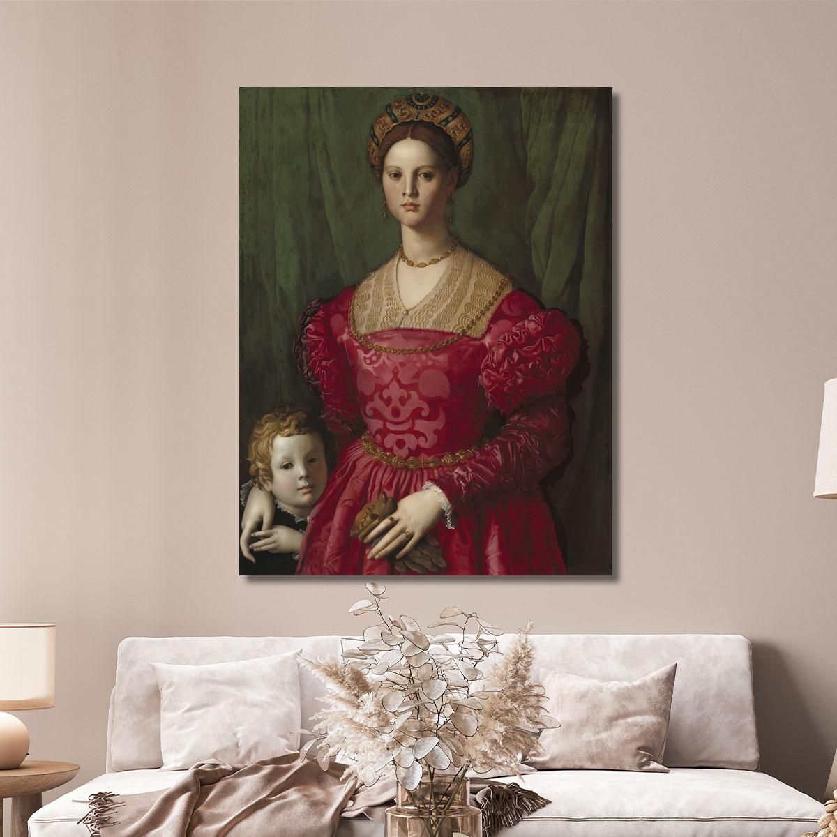 A Young Woman And Her Little Boy Agnolo Bronzino abz1 canvas print 