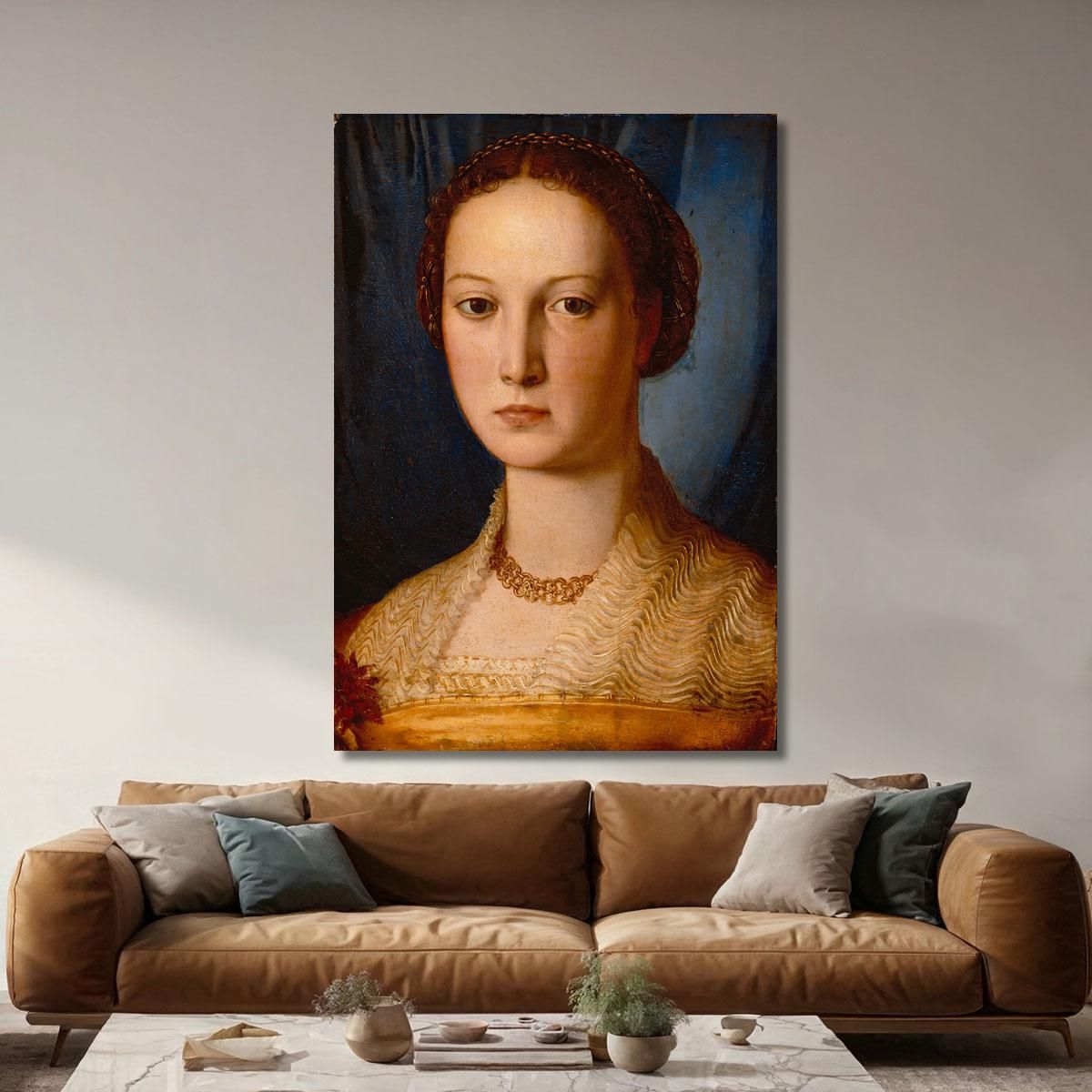 Costanza Da Sommaia Agnolo Bronzino abz4 canvas print 