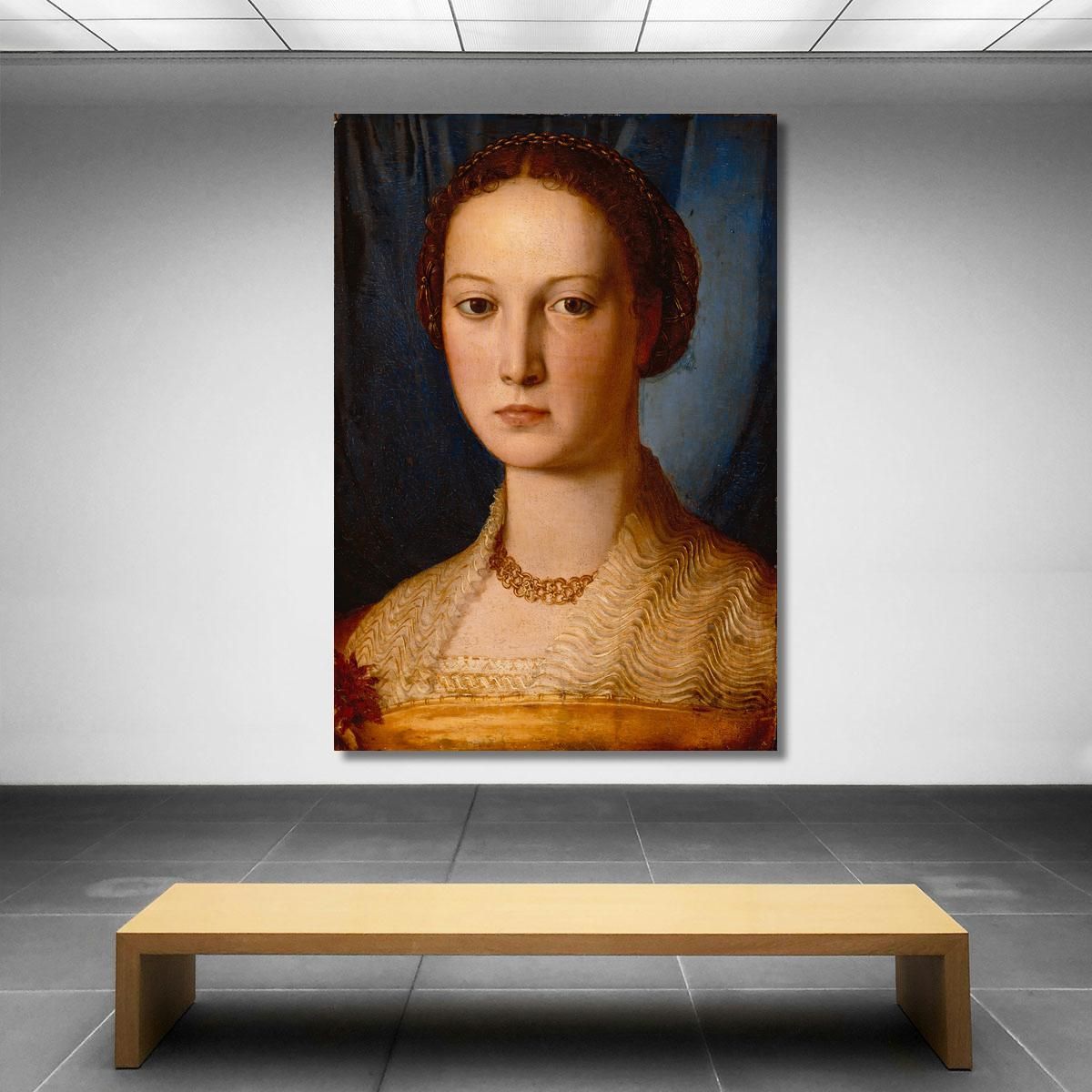 Costanza Da Sommaia Agnolo Bronzino abz4 canvas print 