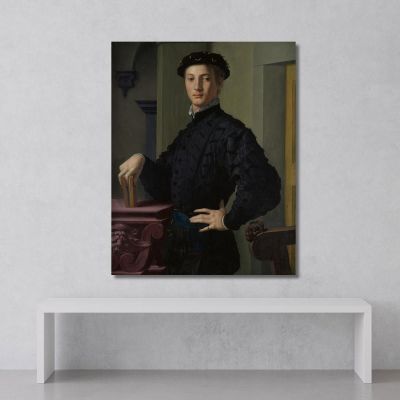 Portrait Of A Young Man Agnolo Bronzino abz10 canvas print 