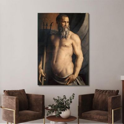 Portrait Of Andrea Doria As Neptune Agnolo Bronzino abz11 canvas print 