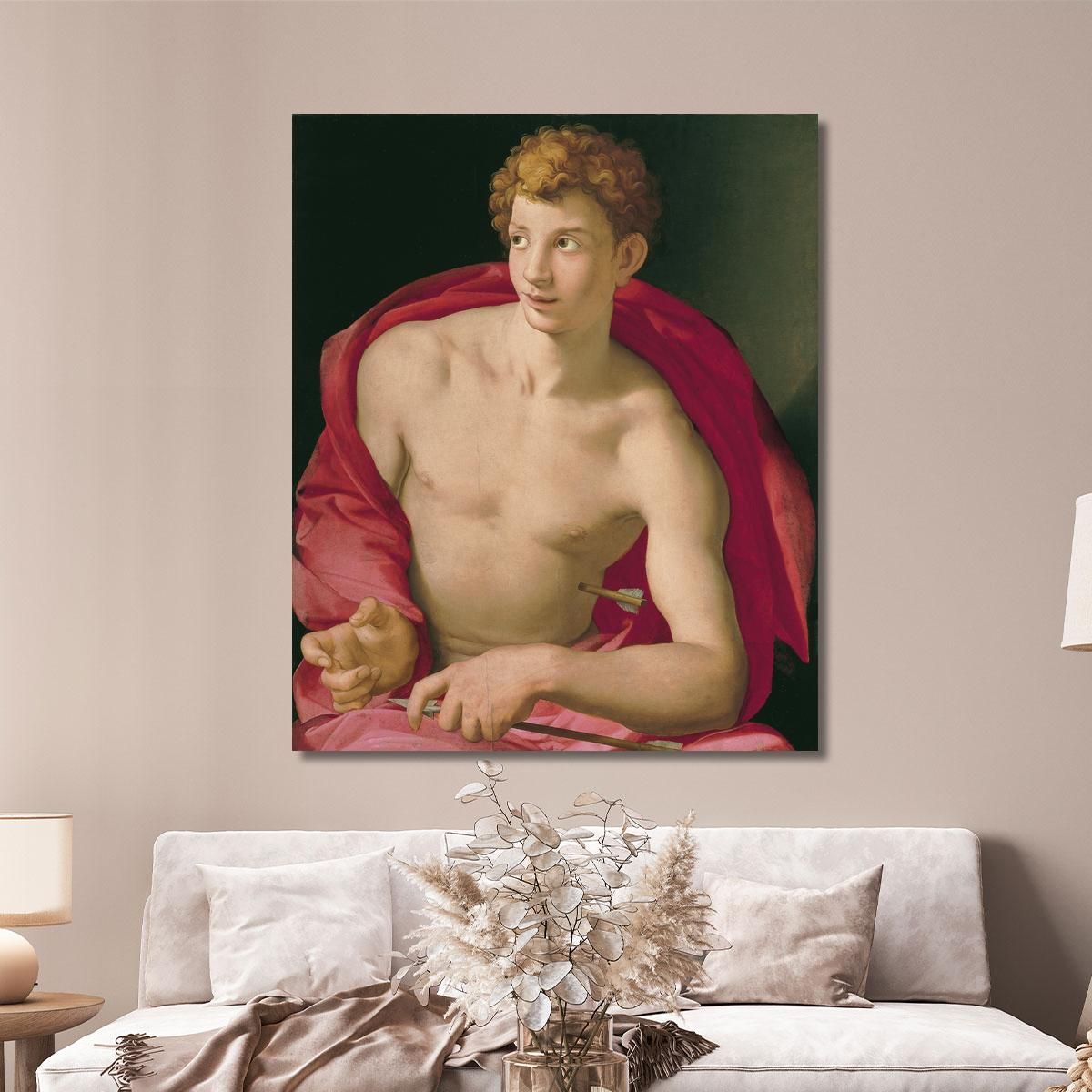 Saint Sebastian Agnolo Bronzino abz17 canvas print 