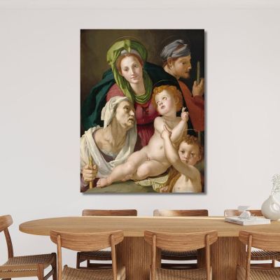 The Holy Family Agnolo Bronzino abz20 canvas print 