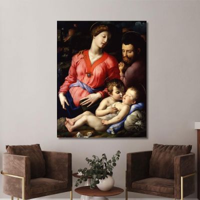 The Panciatichi Holy Family Agnolo Bronzino abz21 canvas print 