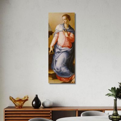 Virgin Of The Annunciation Agnolo Bronzino abz26 canvas print 