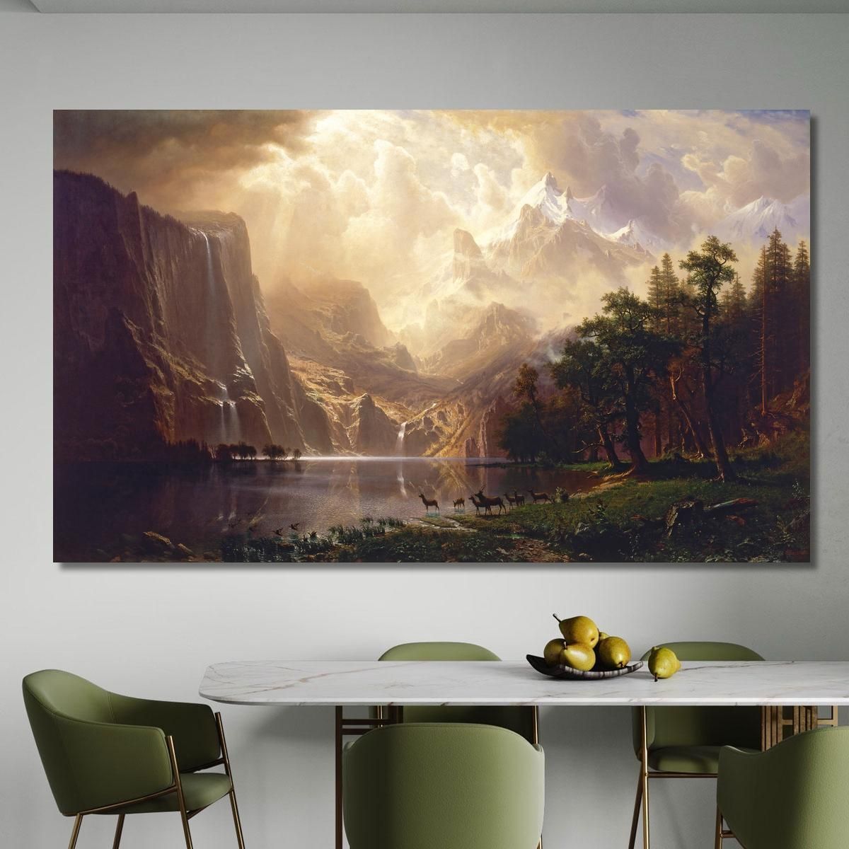 Among The Sierra Nevada California Albert Bierstadt abr4 canvas print 