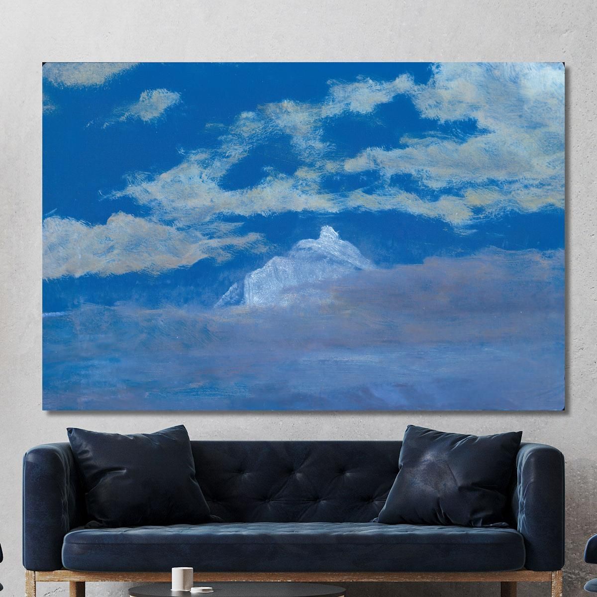 Cloud Study With Mountain Peak Albert Bierstadt abr16 canvas print 