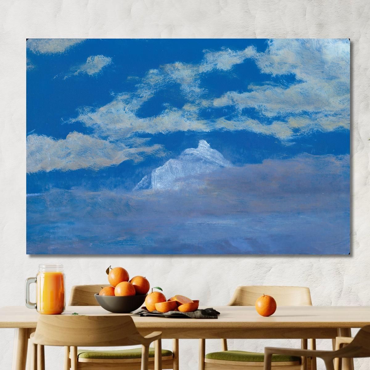 Cloud Study With Mountain Peak Albert Bierstadt abr16 canvas print 