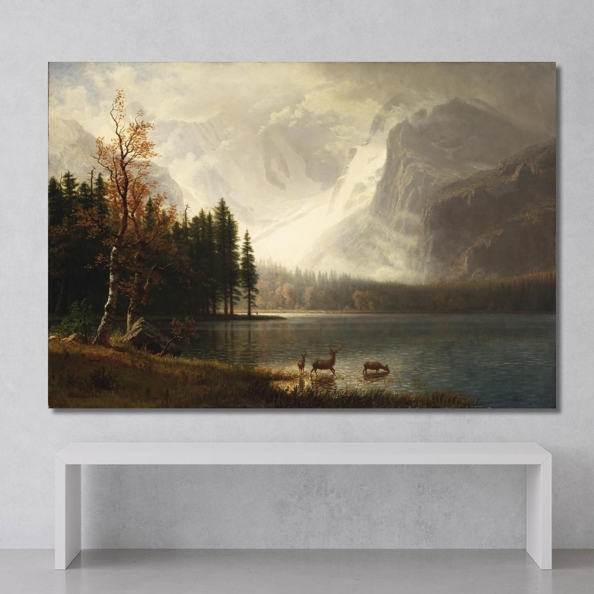 Estes Park Colorado Whyte S Lake Albert Bierstadt abr22 canvas print 