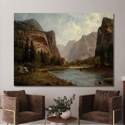 Gates Of The Yosemite Albert Bierstadt abr26 canvas print 