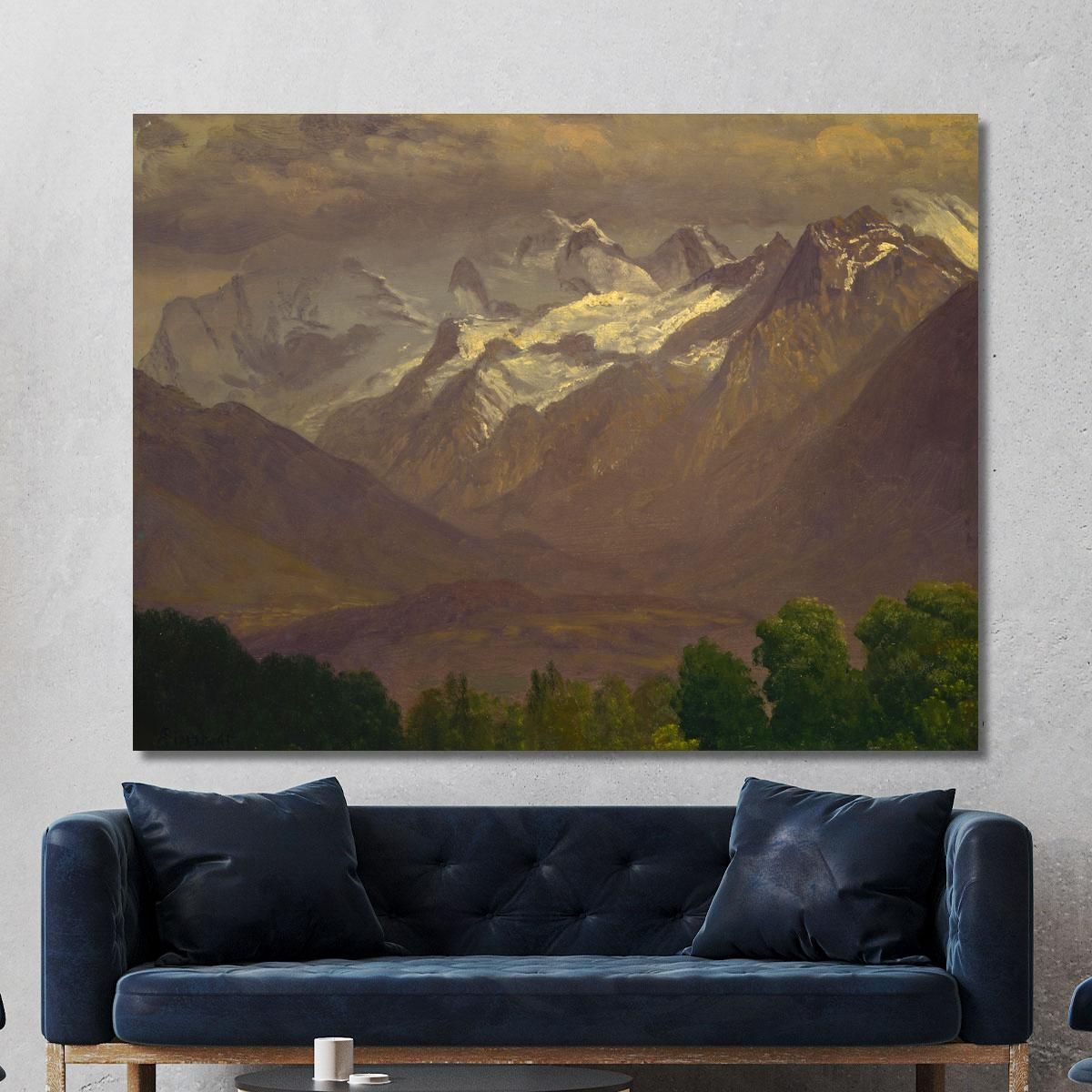 In The High Mountains Albert Bierstadt abr32 canvas print 