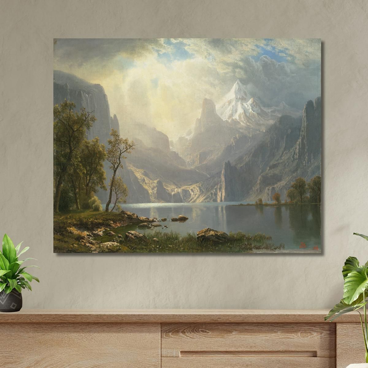 In The Sierras Albert Bierstadt abr33 canvas print 