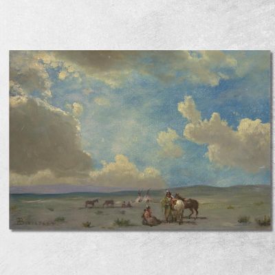 Indian Encampment Albert Bierstadt abr36 canvas print 