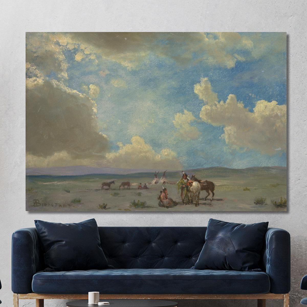 Indian Encampment Albert Bierstadt abr36 canvas print 