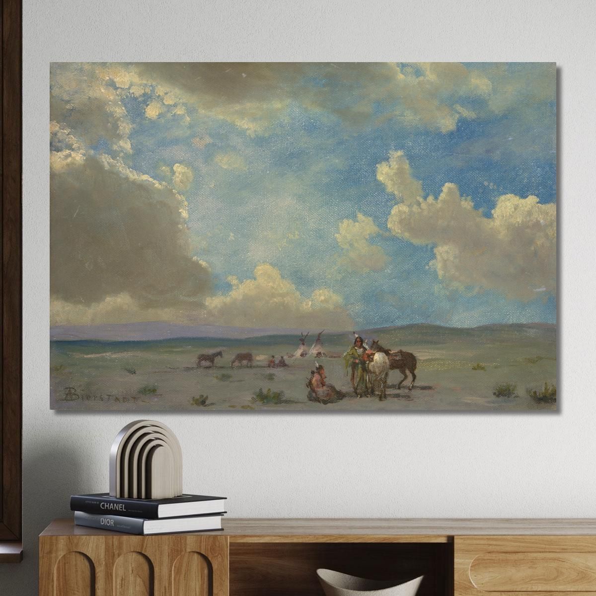 Indian Encampment Albert Bierstadt abr36 canvas print 