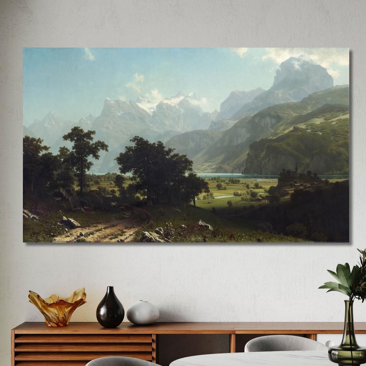 Lake Lucerne Albert Bierstadt abr43 canvas print 