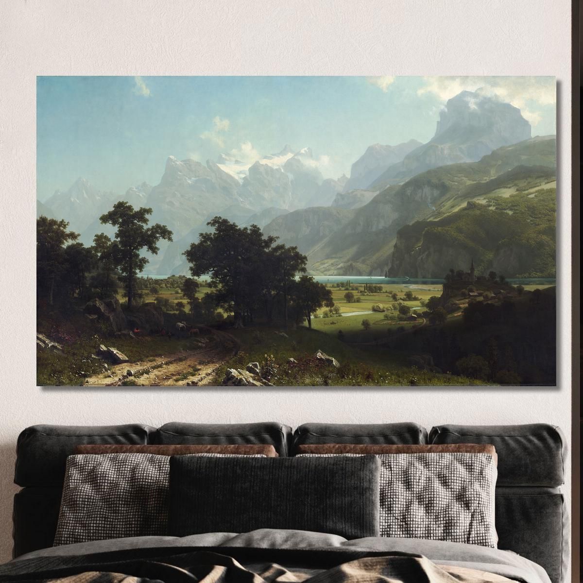 Lake Lucerne Albert Bierstadt abr43 canvas print 