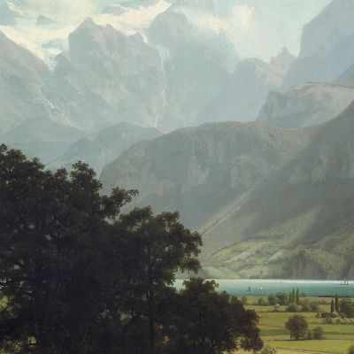 Lake Lucerne Albert Bierstadt abr43 canvas print