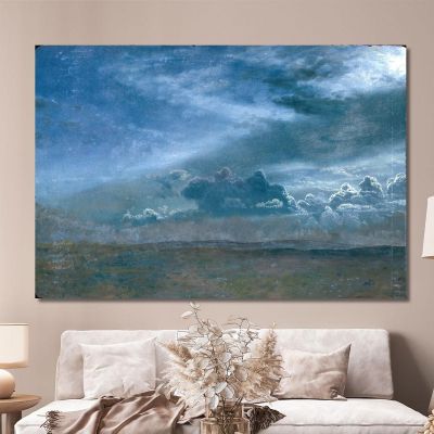 Landscape With Stormy Clouds Albert Bierstadt abr51 canvas print 