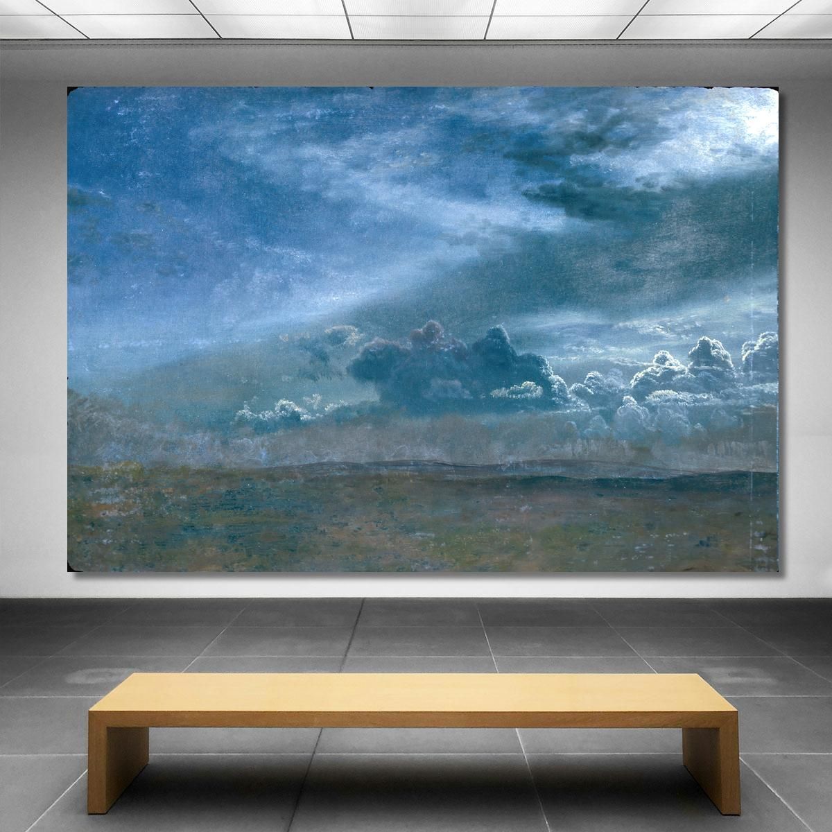 Landscape With Stormy Clouds Albert Bierstadt abr51 canvas print 