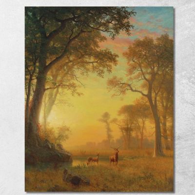 Light In The Forest Albert Bierstadt abr54 canvas print 