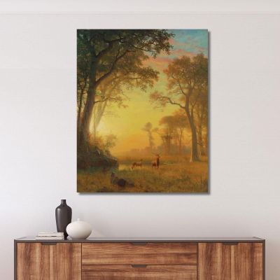 Light In The Forest Albert Bierstadt abr54 canvas print 