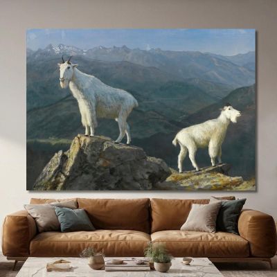 Mountain Goats Albert Bierstadt abr67 canvas print 