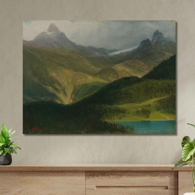 Mountain Landscape Albert Bierstadt abr68 canvas print 