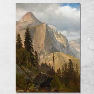 North Dome Yosemite Valley Albert Bierstadt abr73 canvas print 