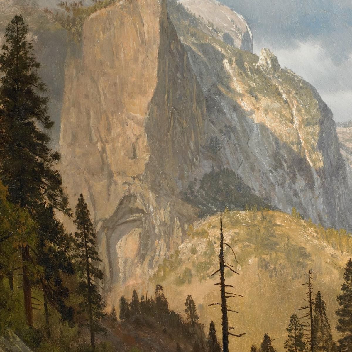 North Dome Yosemite Valley Albert Bierstadt abr73 canvas print