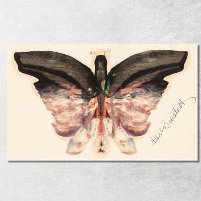 Pink Butterfly Albert Bierstadt abr81 canvas print 