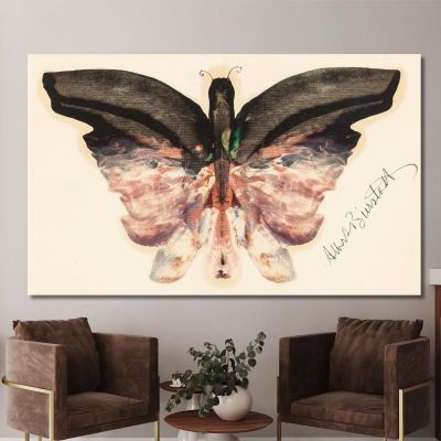 Pink Butterfly Albert Bierstadt abr81 canvas print 