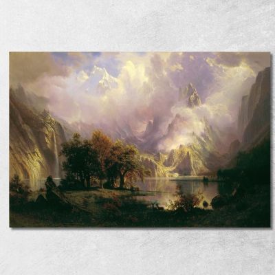 Rocky Mountain Landscape Albert Bierstadt abr83 canvas print 