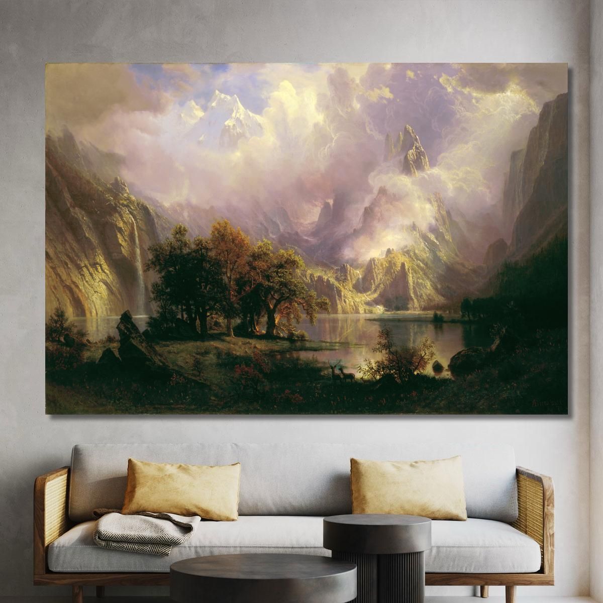 Rocky Mountain Landscape Albert Bierstadt abr83 canvas print 