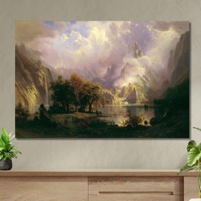 Rocky Mountain Landscape Albert Bierstadt abr83 canvas print 