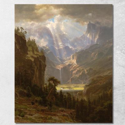 Rocky Mountains Lander S Peak Albert Bierstadt abr84 canvas print 