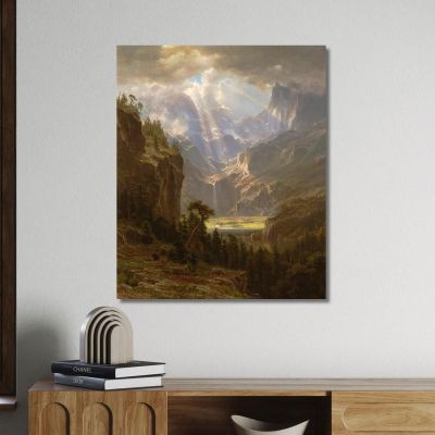 Rocky Mountains Lander S Peak Albert Bierstadt abr84 canvas print 