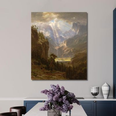 Rocky Mountains Lander S Peak Albert Bierstadt abr84 canvas print 