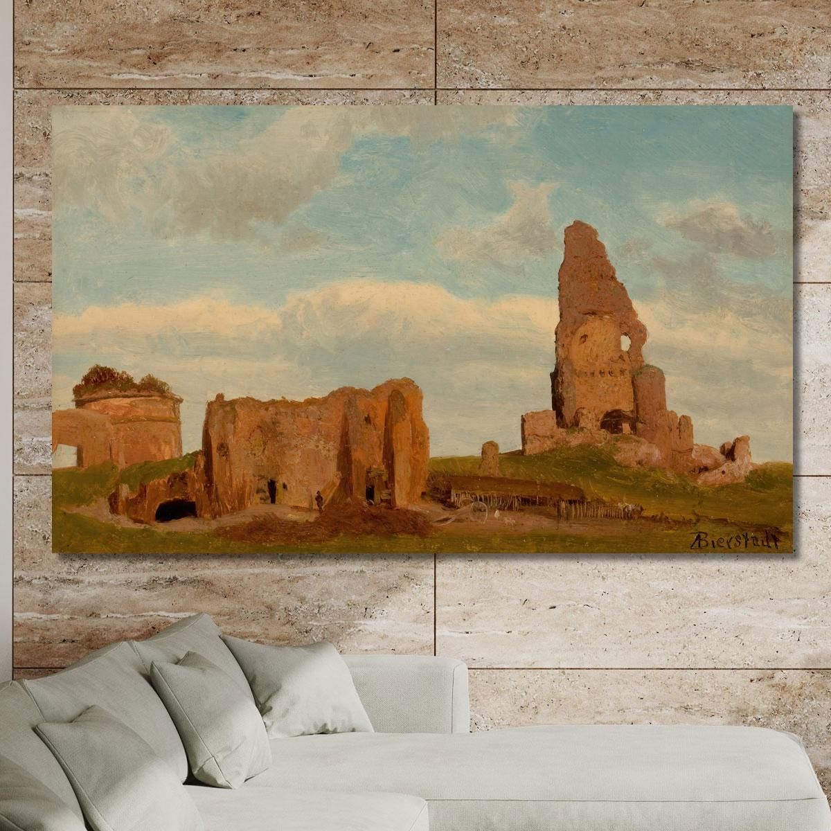 Ruins-Campagna Of Rome Albert Bierstadt abr86 canvas print 