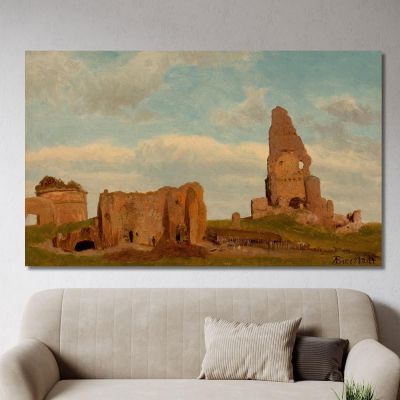 Ruins-Campagna Of Rome Albert Bierstadt abr86 canvas print 