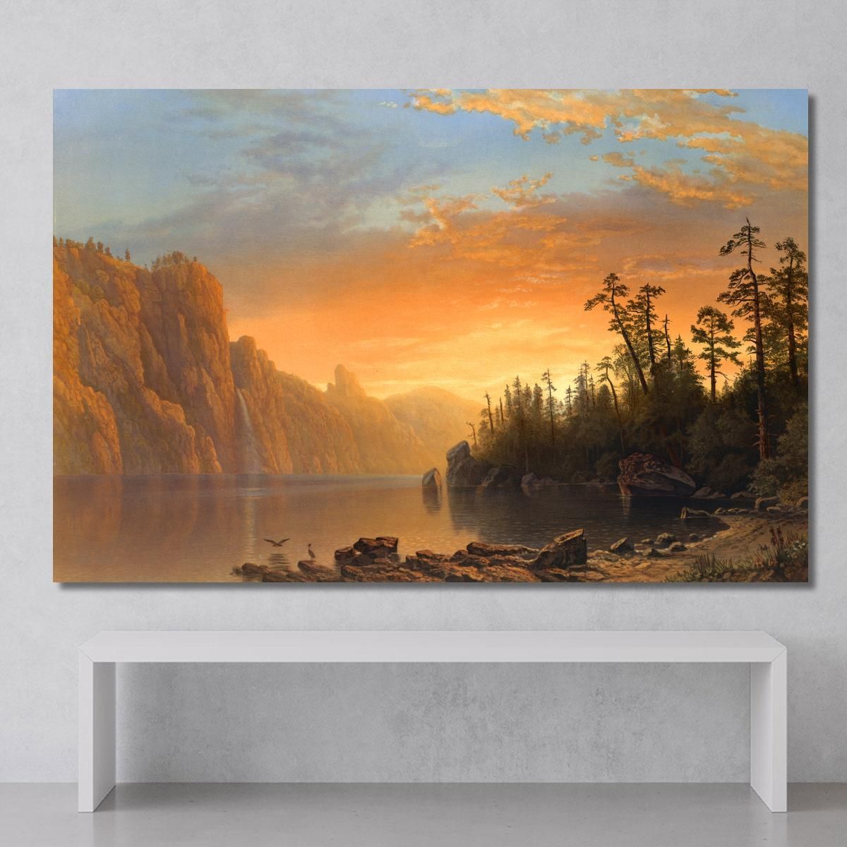 Sunset In California Albert Bierstadt abr103 canvas print 