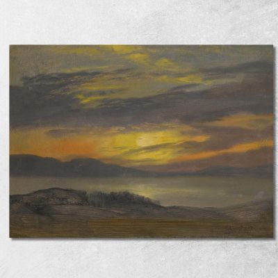 Sunset Albert Bierstadt abr104 canvas print 