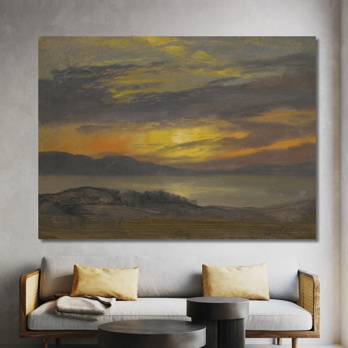 Sunset Albert Bierstadt abr104 canvas print 