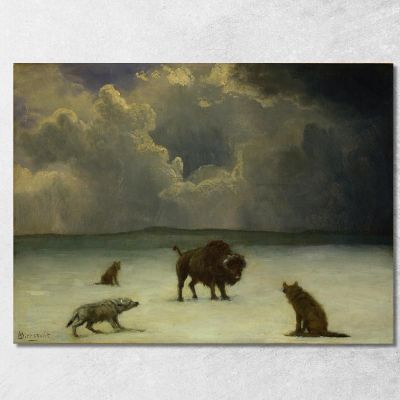 Trapped Albert Bierstadt abr116 canvas print 