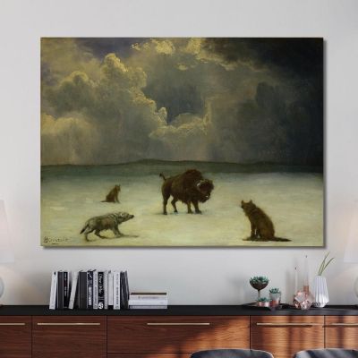 Trapped Albert Bierstadt abr116 canvas print 