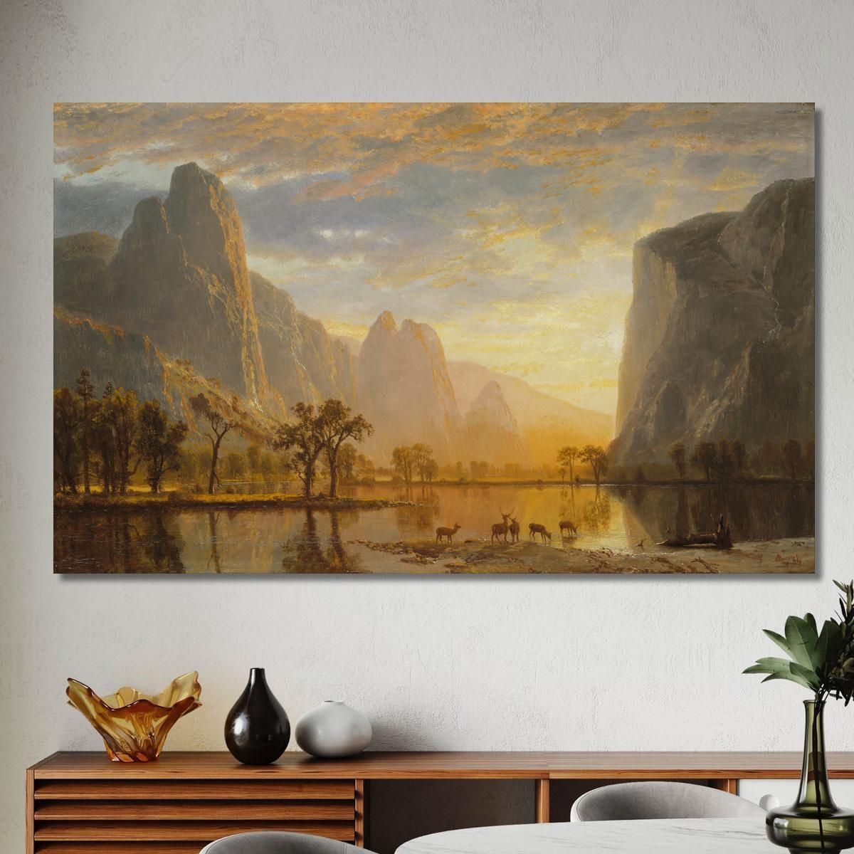 Valley Of The Yosemite Albert Bierstadt abr123 canvas print 