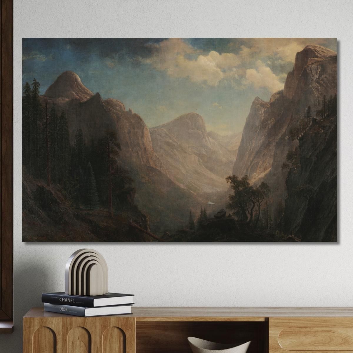 View In The Yosemite Valley Albert Bierstadt abr126 canvas print 