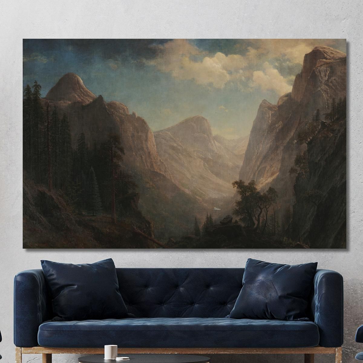 View In The Yosemite Valley Albert Bierstadt abr126 canvas print 