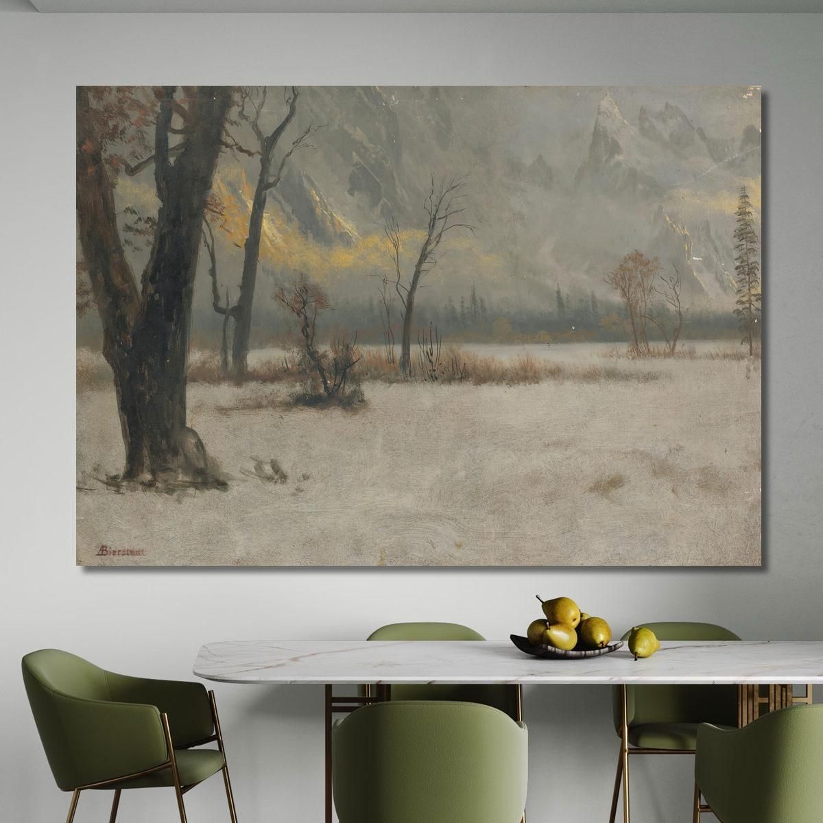 Winter Landscape Albert Bierstadt abr133 canvas print 